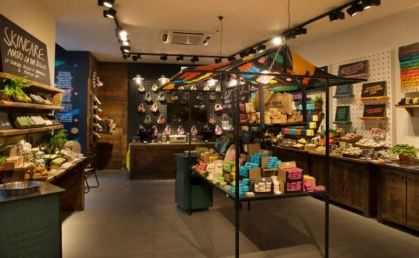 Lush launched its first plastic-free locations in Berlin and Milan (pictured) last year