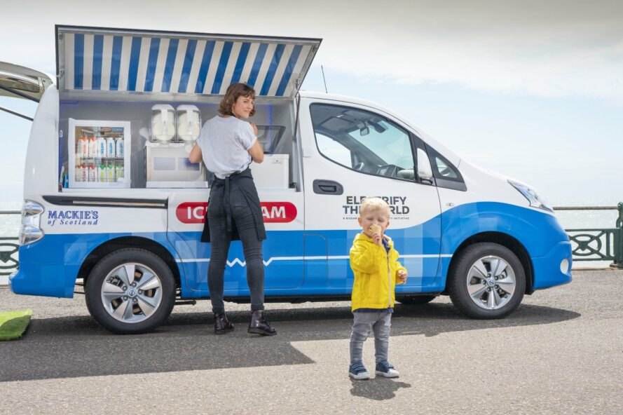 electric ice cream van